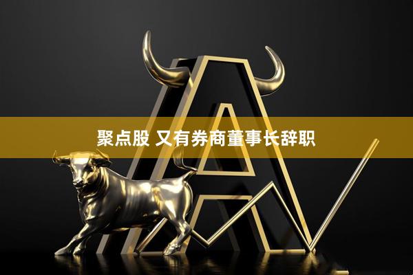 聚点股 又有券商董事长辞职